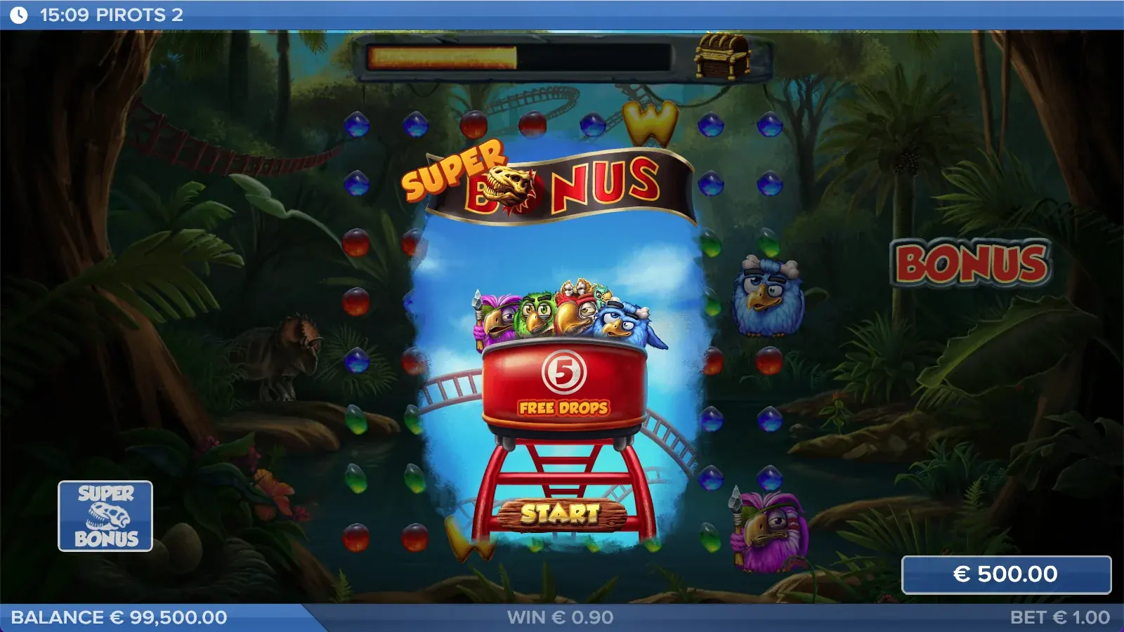 Il gioco bonus di Pirots 2 con la griglia espansa