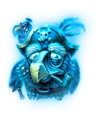 La forma maledetta di Captain Blackfeather in Pirots 5
