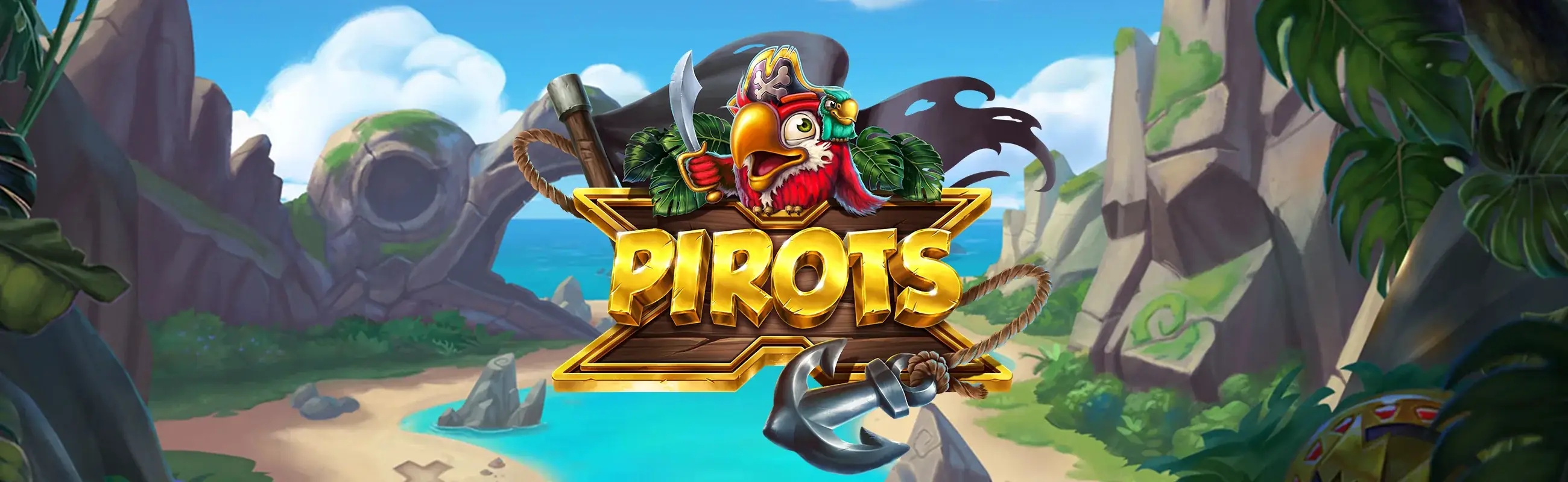 Banner ufficiale di Pirots X con l'ammutinamento dei pappagalli